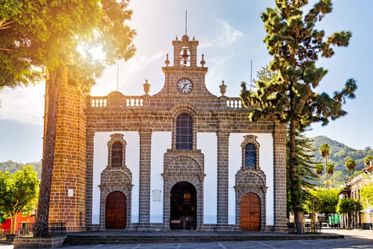 Virgin of the Pine church (Basilica de Nuestra Senora del Pino) in Teror, Gran Canaria, Spain. Basilica of Nuestra Senora del Pino in the municipality of Teror, Gran Canaria, Spain.