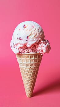 Ice cream colourful summer treat, sweet dessert in summertime, holiday food idea