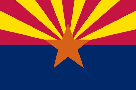 An Arizona State Flag background illustration