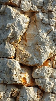 Rough texture of a limestone cliff, suitable for rugged and natural backgrounds.