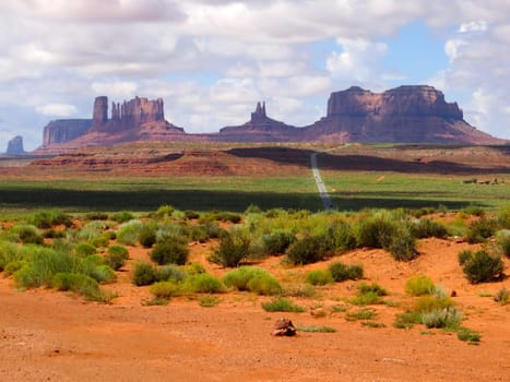 Southwestern Landscape, Rocky Buttes near Monument Valley, Wild West. High quality photo