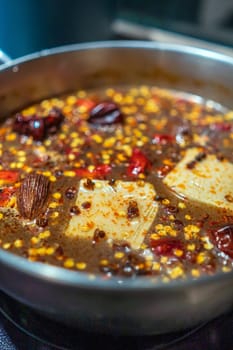 Fresh delicious  seafood hotpot in Keelung, Taiwan 