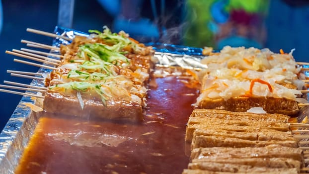 Stinky Tofu, Taiwanese street food in Taiwan