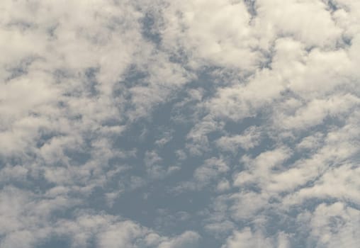 The sun shine and bright Cirrocumulus clouds full on blue sky. Altocumulus clouds, Beautiful sky phenomenon, Skies landscape, Concept idea of Imaginative clouds nature, Cloud cluster can be used for graphics works and resource, Selective focus.