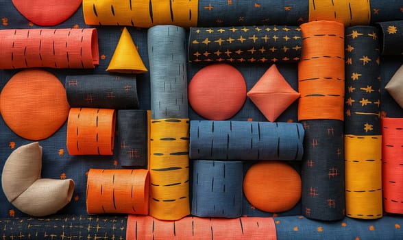Close-up view of a collection of diverse shapes and sizes.