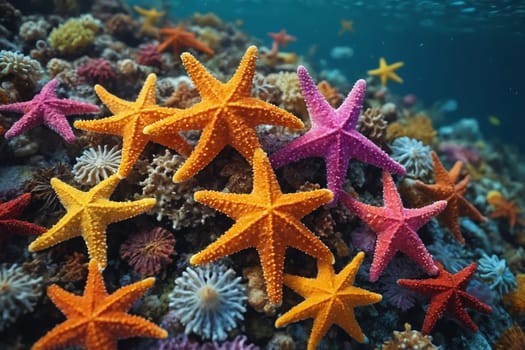 Delving into the depths, a starfish represents the rich tapestry of life beneath the waves.