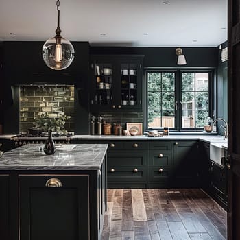 Bespoke kitchen design, country house and cottage interior design, English countryside style renovation and home decor idea