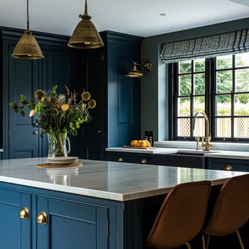 Bespoke kitchen design, country house and cottage interior design, English countryside style renovation and home decor idea