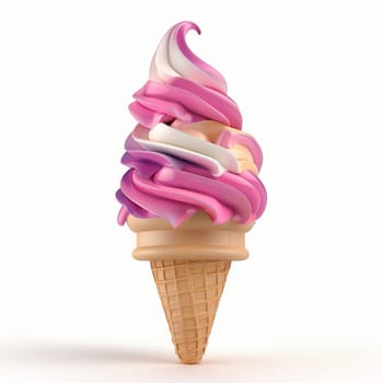 Lots of delicious and beautiful ice cream. Summer dessert. Poster, menu. High quality photo