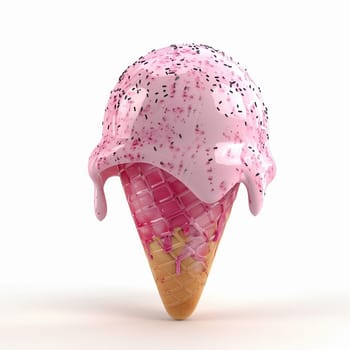 Lots of delicious and beautiful ice cream. Summer dessert. Poster, menu. High quality photo