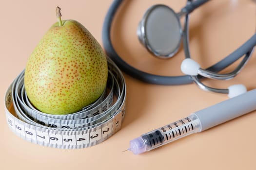 Insulin injection pen or insulin cartridge pen for diabetics. Medical equipment for diabetes parients.