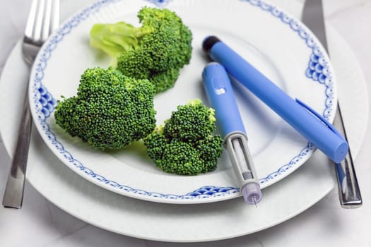 Ozempic Insulin injection pen or insulin cartridge pen for diabetics. Medical equipment for diabetes parients.