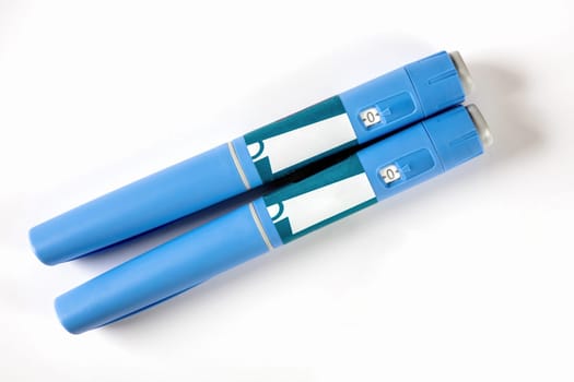 Ozempic Insulin injection pen or insulin cartridge pen for diabetics. Medical equipment for diabetes parients.