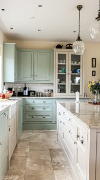 Bespoke kitchen design, country house and cottage interior design, English countryside style renovation and home decor idea