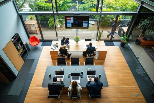 Business people at meeting room at modern office.