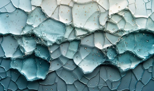 Detailed Close-up of Cracked Glass. Selective focus