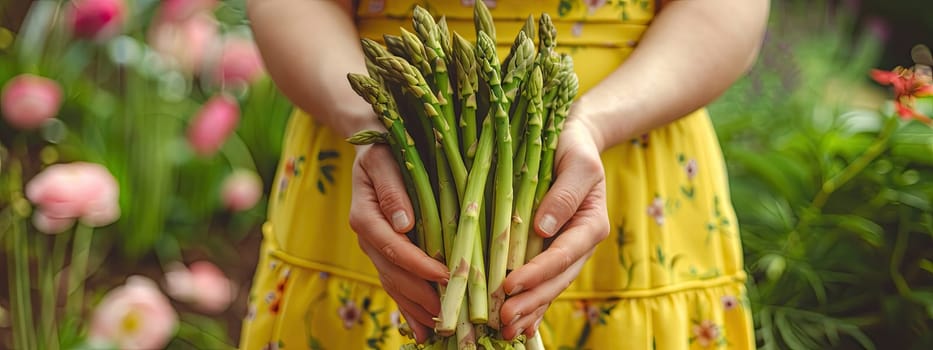 Harvest in the hands of a woman in the garden. Selective focus. nature.