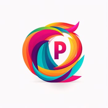 Graphic alphabet letters: Abstract letter P logo. Vector design template elements for your application or corporate identity.