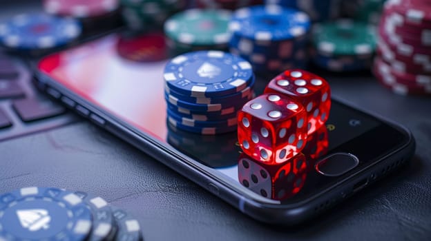 Virtual Baccarat Game on Smartphone with Sleek Professional Website Design.