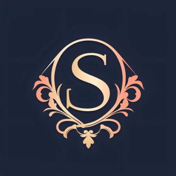 Graphic alphabet letters: Vintage ornamental letter S logo design template. Elegant luxury letter S logo design.