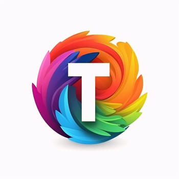 Graphic alphabet letters: Letter T logo. Vector design template elements for your application or corporate identity.