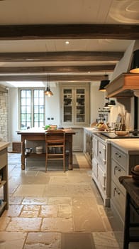 Bespoke kitchen design, country house and cottage interior design, English countryside style renovation and home decor idea