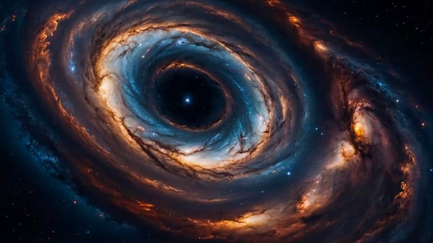 Rotating spiral galaxy. deep space exploration. star fields and nebulas in space the universe