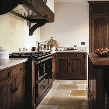 Bespoke kitchen design, country house and cottage interior design, English countryside style renovation and home decor idea