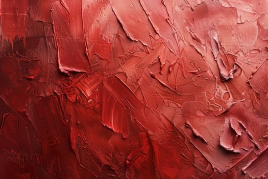 Red paint abstract background with various shades of red for art, design, beauty, fashion, and creative projects