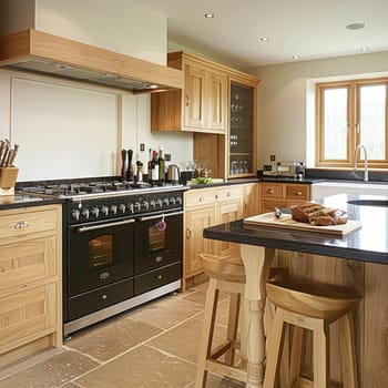 Bespoke kitchen design, country house and cottage interior design, English countryside style renovation and home decor idea