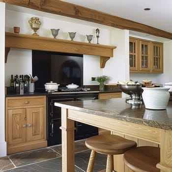 Bespoke kitchen design, country house and cottage interior design, English countryside style renovation and home decor idea