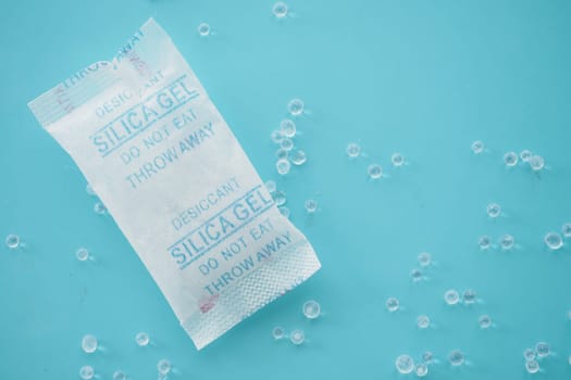 Packet With Silica Gel on table