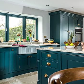 Bespoke kitchen design, country house and cottage interior design, English countryside style renovation and home decor idea