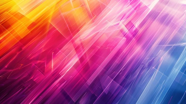 A colorful, abstract background with a blue stripe. The colors are bright and vibrant, creating a sense of energy and excitement. The background is filled with various shapes and lines