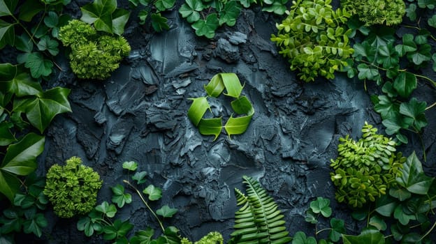 Background texture of leaves. Background of green leaves. Sustainability and environmental friendliness.