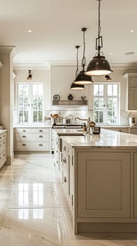 Bespoke kitchen design, country house and cottage interior design, English countryside style renovation and home decor idea