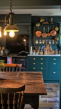 Bespoke kitchen design, country house and cottage interior design, English countryside style renovation and home decor idea