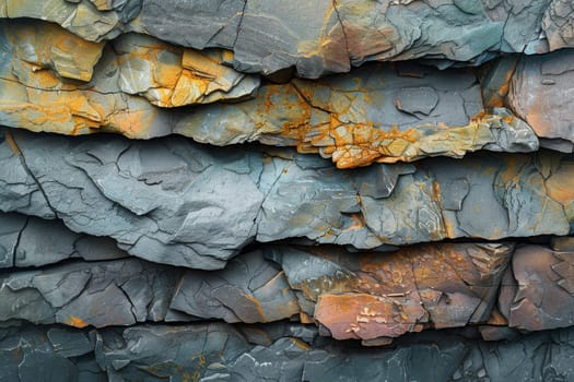 The surface of layered stone. Textures and patterns of stone . Abstract stone background.