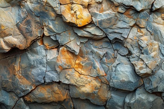 The surface of layered stone. Textures and patterns of stone . Abstract stone background.