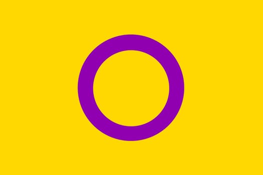 An Intersex Pride Flag unbroken circle