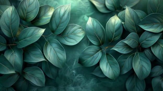 Green Leaf background, Environmental background and Desktop wallpaper.