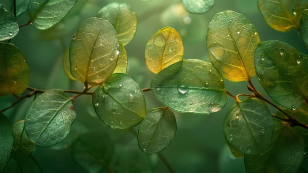 Green Leaf background, Environmental background and Desktop wallpaper.