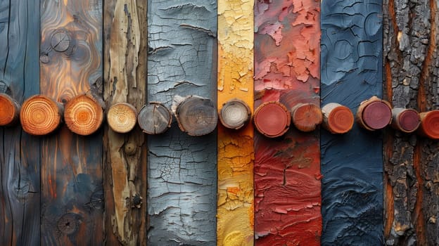 multicolored abstract background with a grunge wood texture. Wood fiber background.