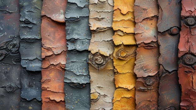 multicolored abstract background with a grunge-style bark texture. Bark background.