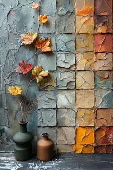 multicolored abstract background with a grunge-style bark texture. Bark background.