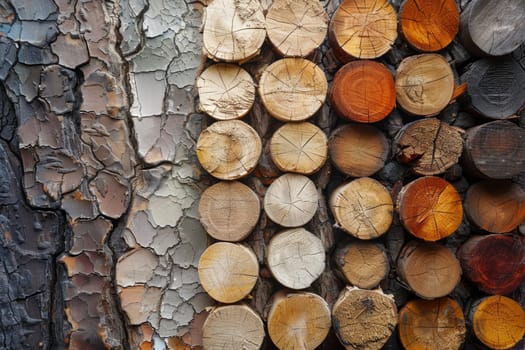 multicolored abstract background with a grunge wood texture. Wood fiber background.