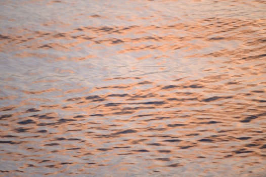 reflection of the sunset in the waters of the Mediterranean Sea