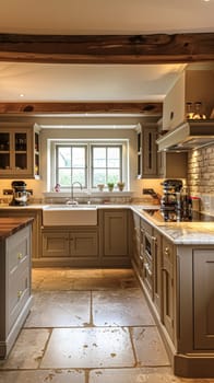 Bespoke kitchen design, country house and cottage interior design, English countryside style renovation and home decor idea