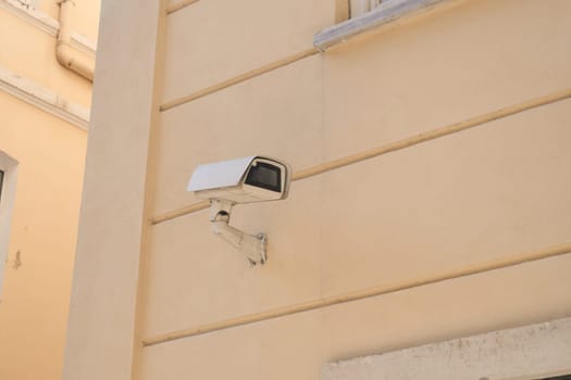 CCTV security camera operating outdoor ,