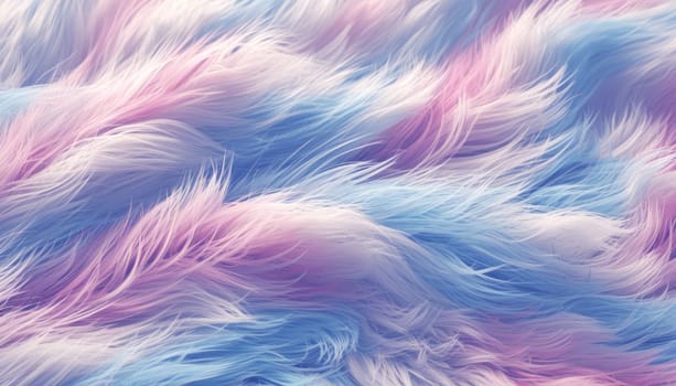 Colorful furry fabric close up, in the style of Plush material.